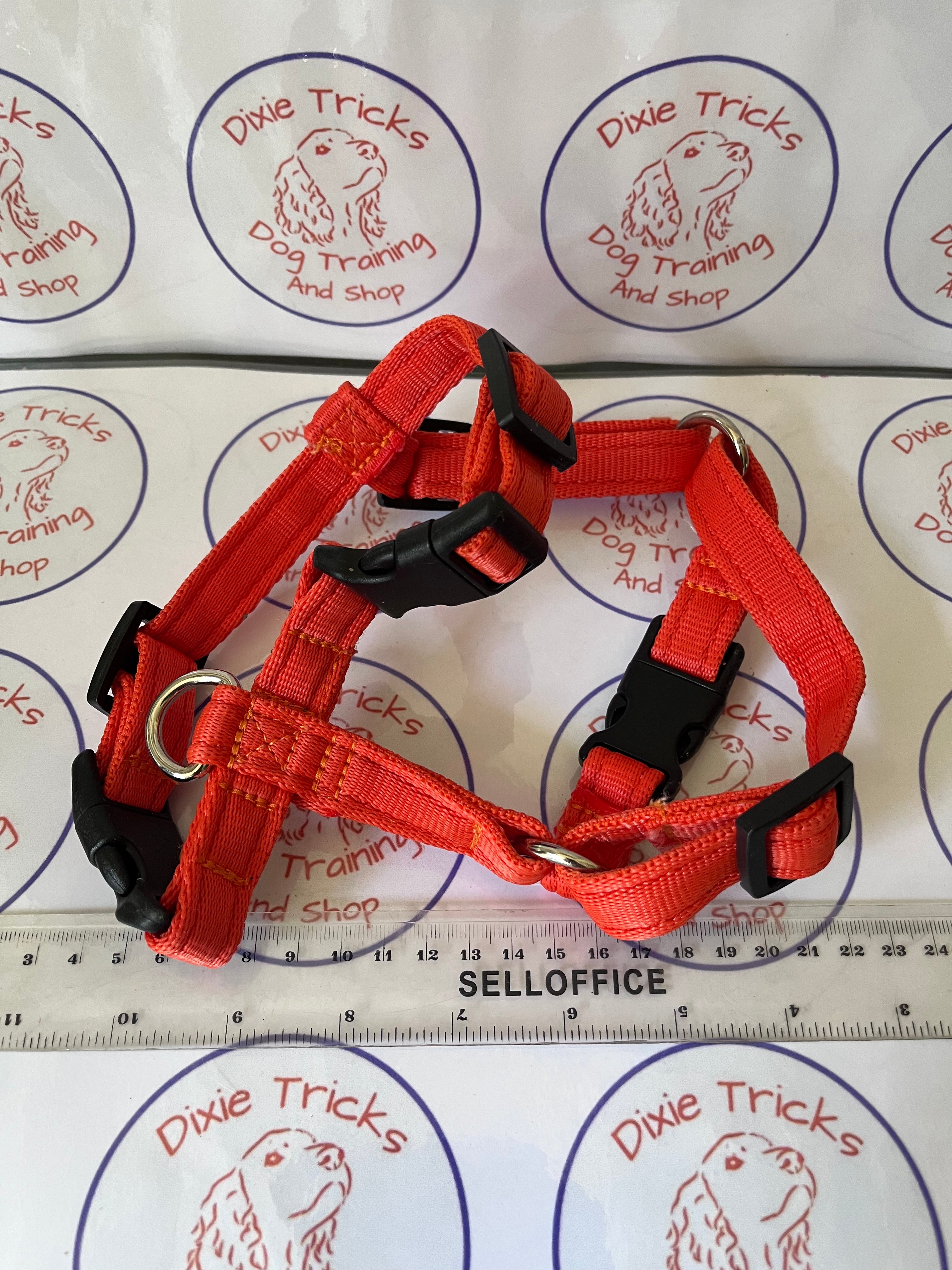 Adjustable Orange Puppy Harness