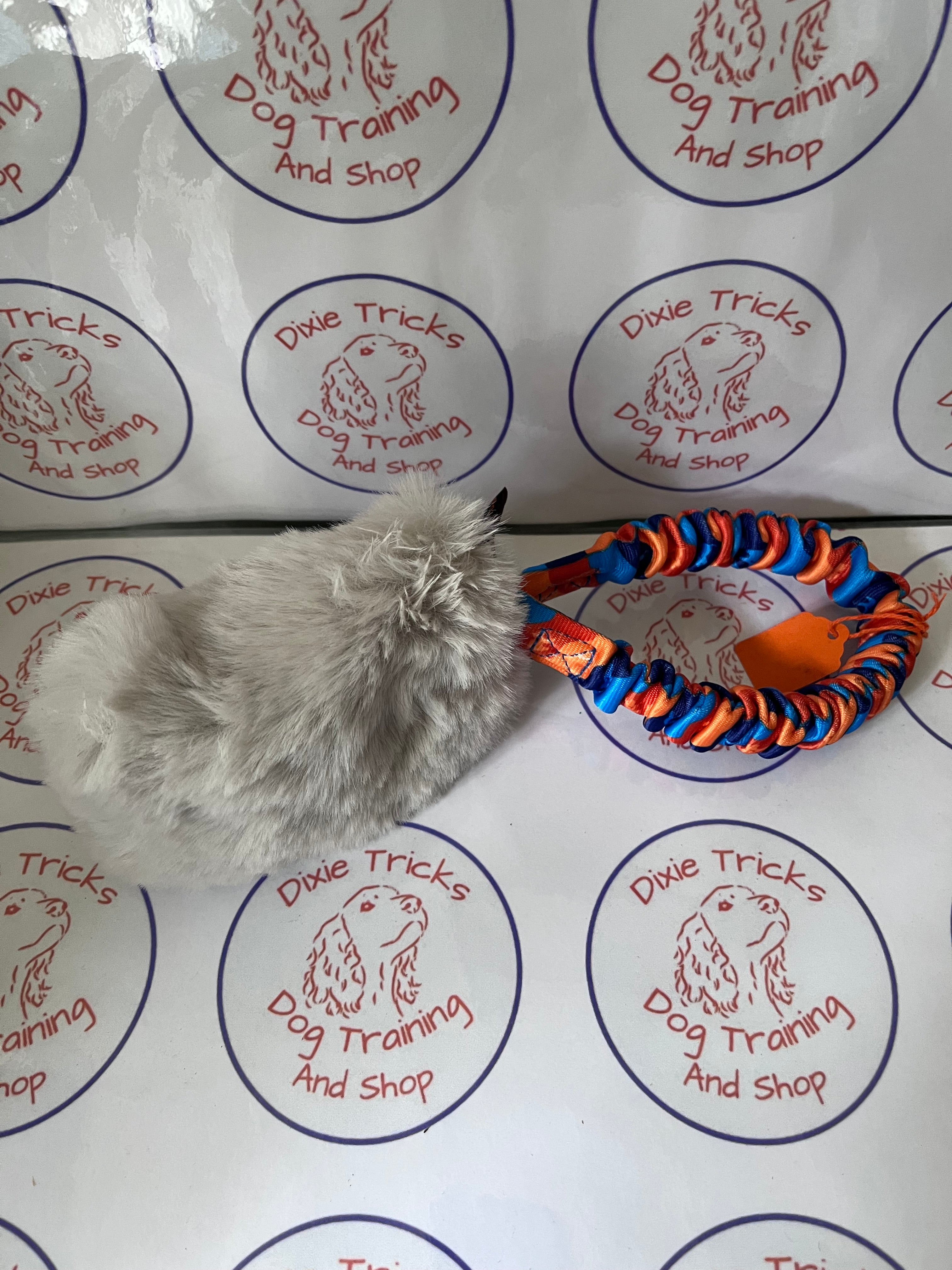 Faux Fur Pocket Bungee Squeaker