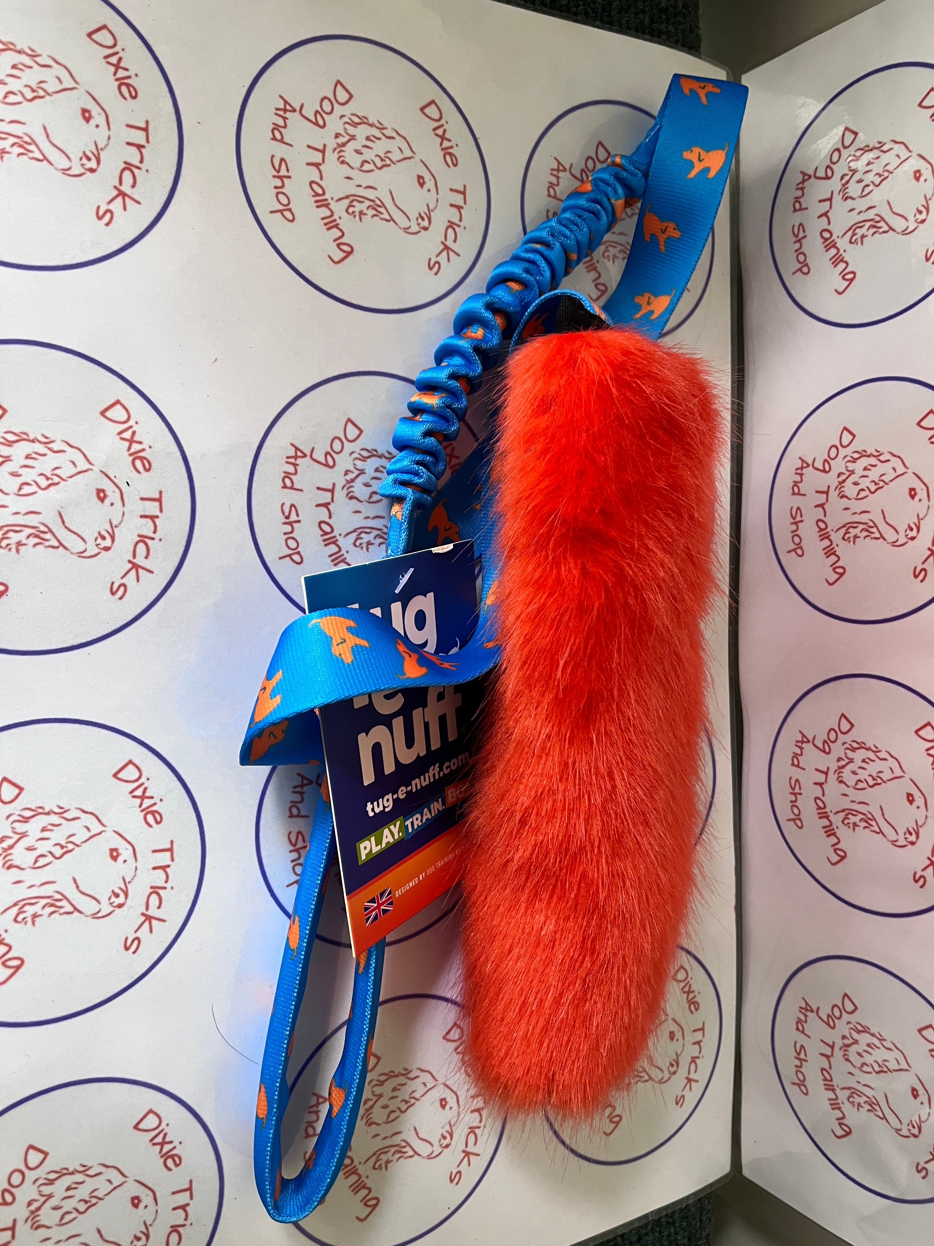 Faux Fur Squeaky Bungee Chaser